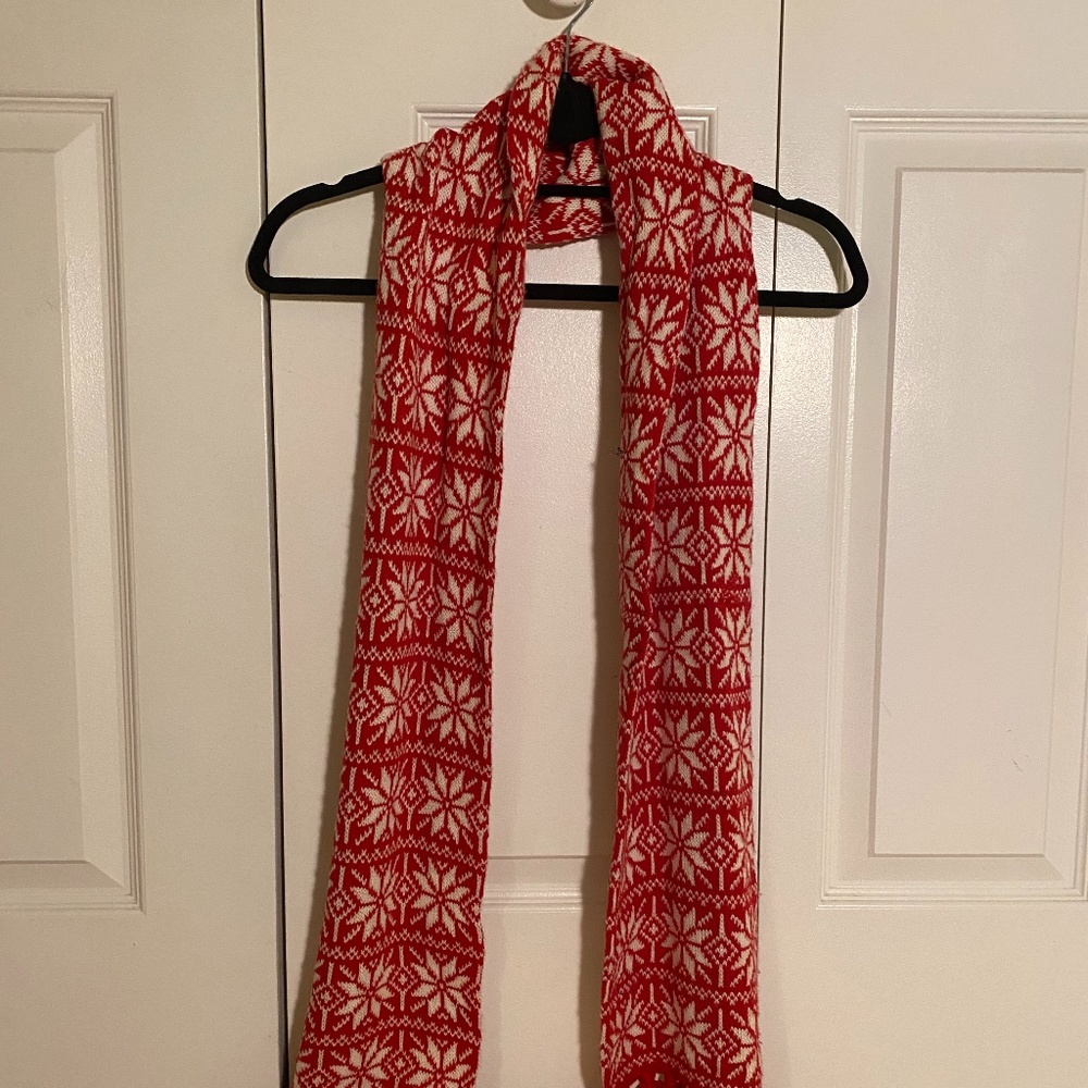 J. Crew Red Scarf